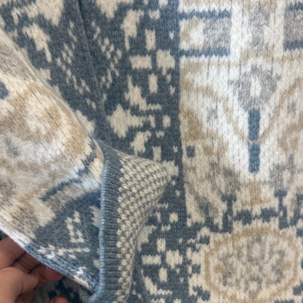 Soft Surroundings Patterned Open Front Long Sweat… - image 3